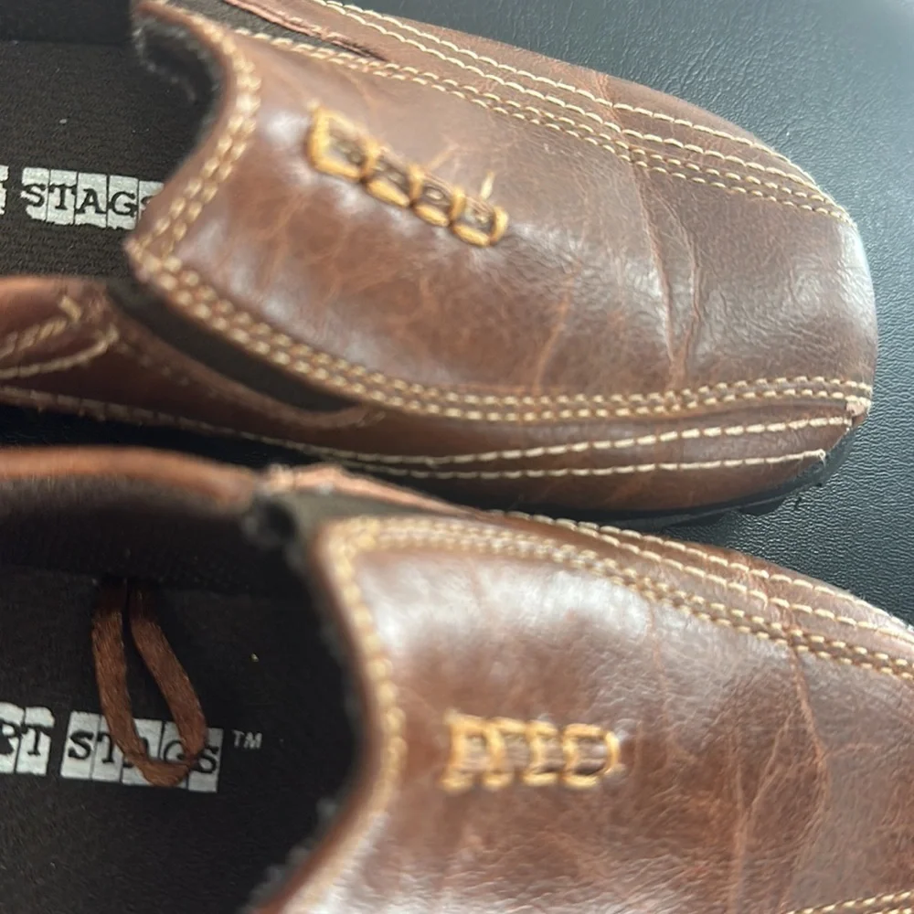 Boys brown dress‎ shoes size 8